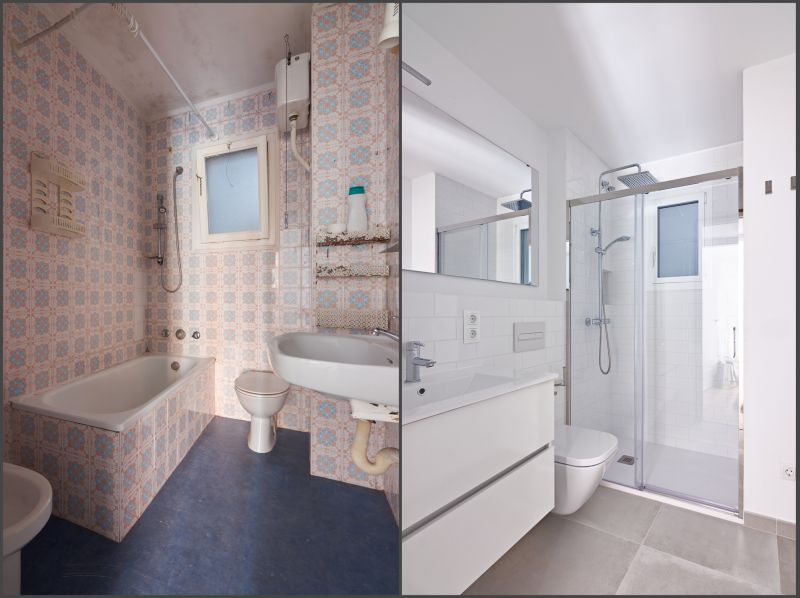 Renovated Bathroom Layouts
